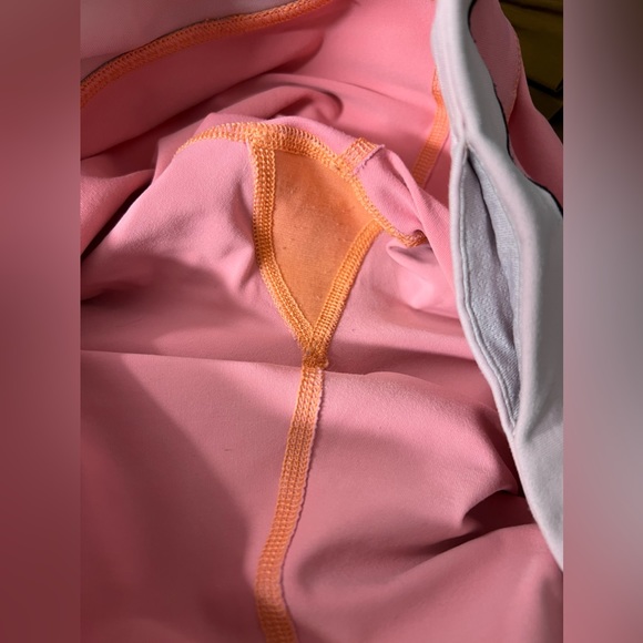 Lululemon Women's Run Pace Mesh Tight in Pop Orange Bleach Coral | Size 10 - Picture 7 of 7